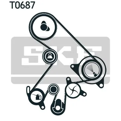 Pumpa za vodu + komplet zupčastog kaiša SKF VKMC 91903-2 IC-CF1CB9