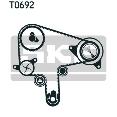 Pumpa za vodu + komplet zupčastog kaiša SKF VKMC 94919-1 IC-C4869C