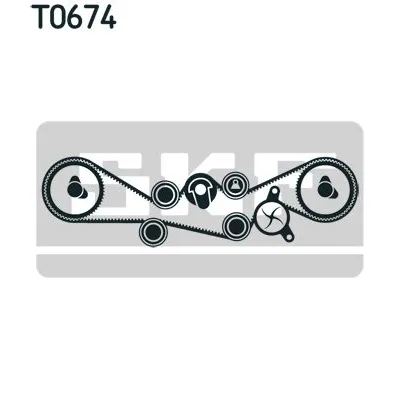 Pumpa za vodu + komplet zupčastog kaiša SKF VKMC 98109 IC-C486A5