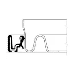 Radijalni zaptivni prsten (semering), međuvratilo CORTECO CO12014726B IC-344062