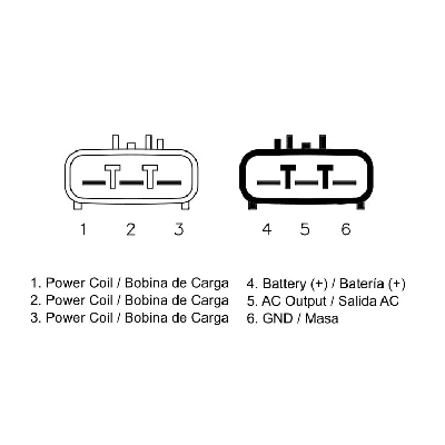 Regler alternatora DZE DZE02434 IC-G0VFLZ
