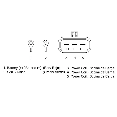 Regler alternatora DZE DZE02535 IC-G0VFLR