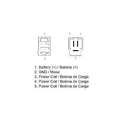 Regler alternatora DZE DZE02545 IC-G0VFJT