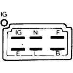 Regler alternatora HELLA 5DR004 243-091 IC-B51377
