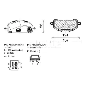 Regulator, ventilator kabine MAHLE ABR 155 000P IC-G0LLHS