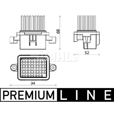 Regulator, ventilator kabine MAHLE ABR 157 000P IC-G0QIB1