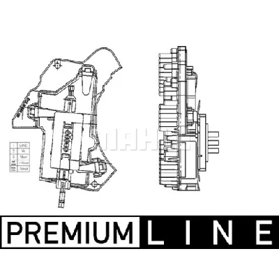 Regulator, ventilator kabine MAHLE ABR 24 000P IC-G0GSW8