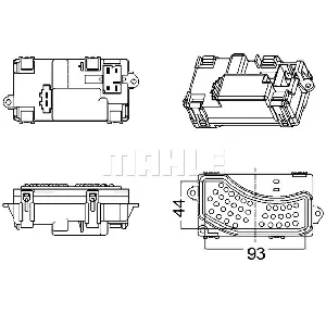 Regulator, ventilator kabine MAHLE ABR 5 000S IC-G0LLF2