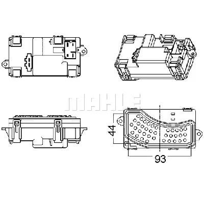 Regulator, ventilator kabine MAHLE ABR 5 000S IC-G0LLF2