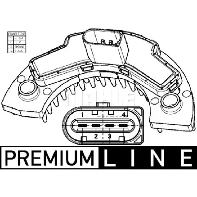 Regulator, ventilator kabine MAHLE ABR 9 000P IC-G08DDZ