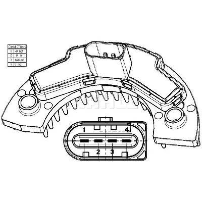 Regulator, ventilator kabine MAHLE ABR 9 000P IC-G08DDZ