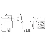 Rele, glavna struja BOSCH 0 332 019 109 IC-534465