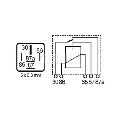 Rele, glavna struja MAHLE MR 61 IC-G0RLV3