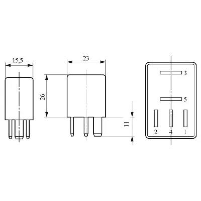 Rele, pumpa za gorivo BOSCH 0 332 011 007 IC-D29BA5