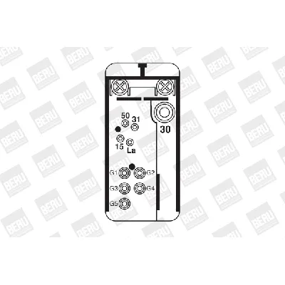Rele, sistem za paljenje sa grejačima BORGWARNER (BERU) GR 049 IC-B9F2FB