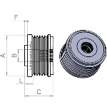 Remenica, alternator CARGO CAR231584 IC-G0YMQT