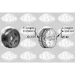 Remenica, radilica SASIC SAS2156037 IC-C49D36