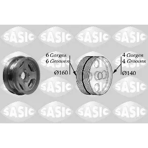Remenica, radilica SASIC SAS2156037 IC-C49D36