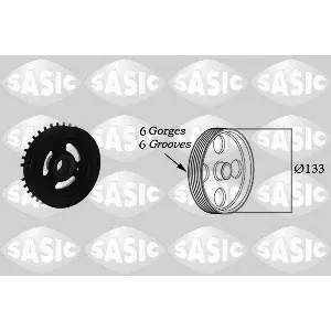 Remenica, radilica SASIC SAS2156040 IC-DDBB17