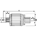Rotor, starter CARGO CAR132031 IC-372849