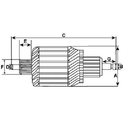 Rotor, starter CARGO CAR132031 IC-372849