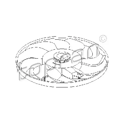 Rotor ventilatora, hlađenje motora HANS PRIES HP110 961 IC-B56363