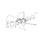 Rotor ventilatora, hlađenje motora HANS PRIES HP401 468 IC-B5649A