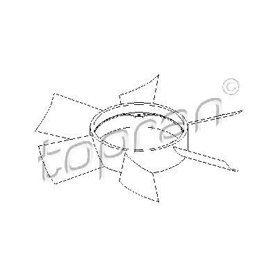 Rotor ventilatora, hlađenje motora HANS PRIES HP401 470 IC-B4E2C0