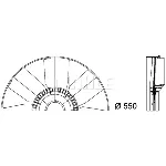 Rotor ventilatora, hlađenje motora MAHLE CFW 20 000P IC-G08FCC