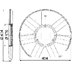 Rotor ventilatora, hlađenje motora MAHLE CFW 39 000P IC-G08I80