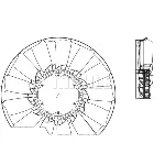 Rotor ventilatora, hlađenje motora MAHLE CFW 55 000P IC-G08FCO
