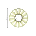Rotor ventilatora, hlađenje motora MAHLE CFW 55 000P IC-G08FCO