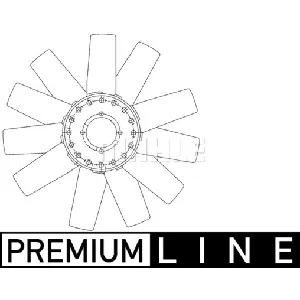 Rotor ventilatora, hlađenje motora MAHLE CFW 73 000P IC-G08FCQ