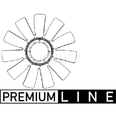 Rotor ventilatora, hlađenje motora MAHLE CFW 75 000P IC-G08I8P