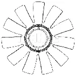 Rotor ventilatora, hlađenje motora MAHLE CFW 75 000P IC-G08I8P