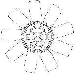 Rotor ventilatora, hlađenje motora MAHLE CFW 77 000P IC-G08I8R