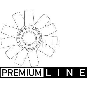 Rotor ventilatora, hlađenje motora MAHLE CFW 78 000P IC-G08FCS