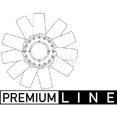 Rotor ventilatora, hlađenje motora MAHLE CFW 78 000P IC-G08FCS
