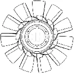 Rotor ventilatora, hlađenje motora MAHLE CFW 82 000P IC-G08FCT