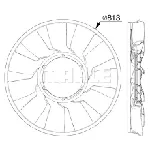 Rotor ventilatora, hlađenje motora MAHLE CFW 87 000P IC-G08I8X