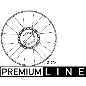 Rotor ventilatora, hlađenje motora MAHLE CFW 9 000P IC-G08FC9