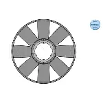 Rotor ventilatora, hlađenje motora MEYLE 16-34 232 0022 IC-F56D67