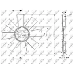 Rotor ventilatora, hlađenje motora NRF NRF 49800 IC-E27192