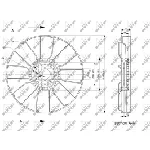 Rotor ventilatora, hlađenje motora NRF NRF 49807 IC-E27199