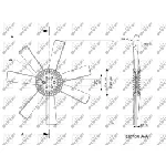 Rotor ventilatora, hlađenje motora NRF NRF 49809 IC-E2719B