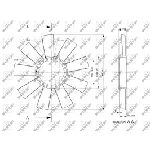 Rotor ventilatora, hlađenje motora NRF NRF 49811 IC-E2719D