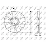 Rotor ventilatora, hlađenje motora NRF NRF 49813 IC-E2719F