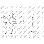 Rotor ventilatora, hlađenje motora NRF NRF 49814 IC-E271A0