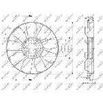 Rotor ventilatora, hlađenje motora NRF NRF 49817 IC-E271A3