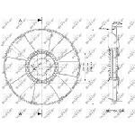 Rotor ventilatora, hlađenje motora NRF NRF 49823 IC-E271A9